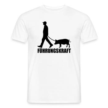 Schwein - Führungskraft - Landwirtschaft Geschenk - Männer T-Shirt - Weiß - Vorne - AI Model Male 178 dark (178cm)