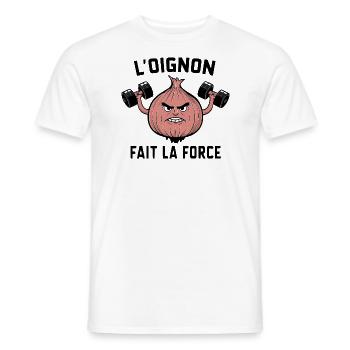 bunion does bodybuilding - Men's T-Shirt - white - Front - AI Model Male 178 dark (178cm)