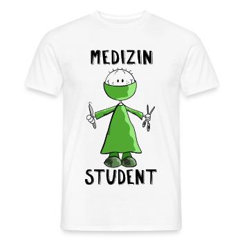 Medizin Student Strichmännchen - Chirurgie - Fun - Männer T-Shirt - Weiß - Vorne - AI Model Male 178 dark (178cm)