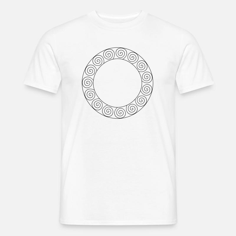 Rahmen Maya Keltisch eigenes Design - Männer T-Shirt - Weiß