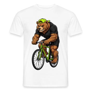 Vélo de route Vélo Vélo Sport Vélo VTT - T-shirt homme - blanc - Devant - AI Model Male 178 dark (178cm)