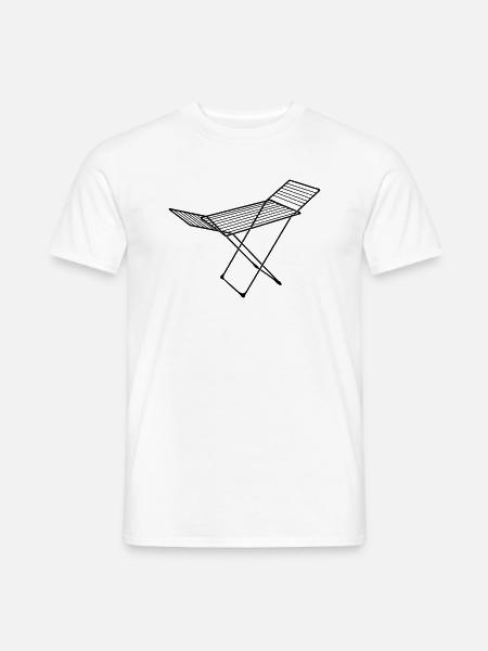 Wäscheständer_s1 - Männer T-Shirt - Weiß
