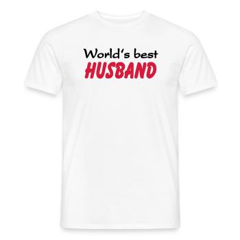 World's best Husband - Männer T-Shirt - Weiß - Vorne - AI Model Male 178 dark (178cm)