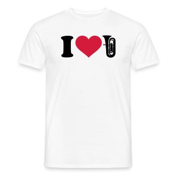 Tuba - Männer T-Shirt - Weiß - Vorne - AI Model Male 178 dark (178cm)