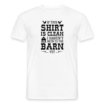 Je ne suis pas encore allé à la grange - T-shirt homme - blanc - Devant - AI Model Male 178 dark (178cm)
