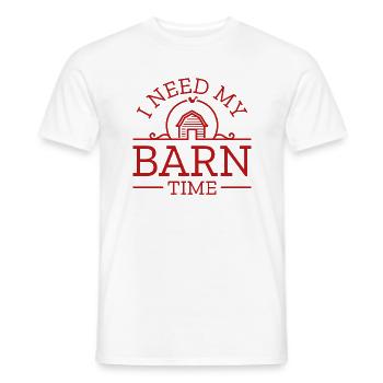 J’ai besoin de mon temps de grange - T-shirt homme - blanc - Devant - AI Model Male 178 dark (178cm)