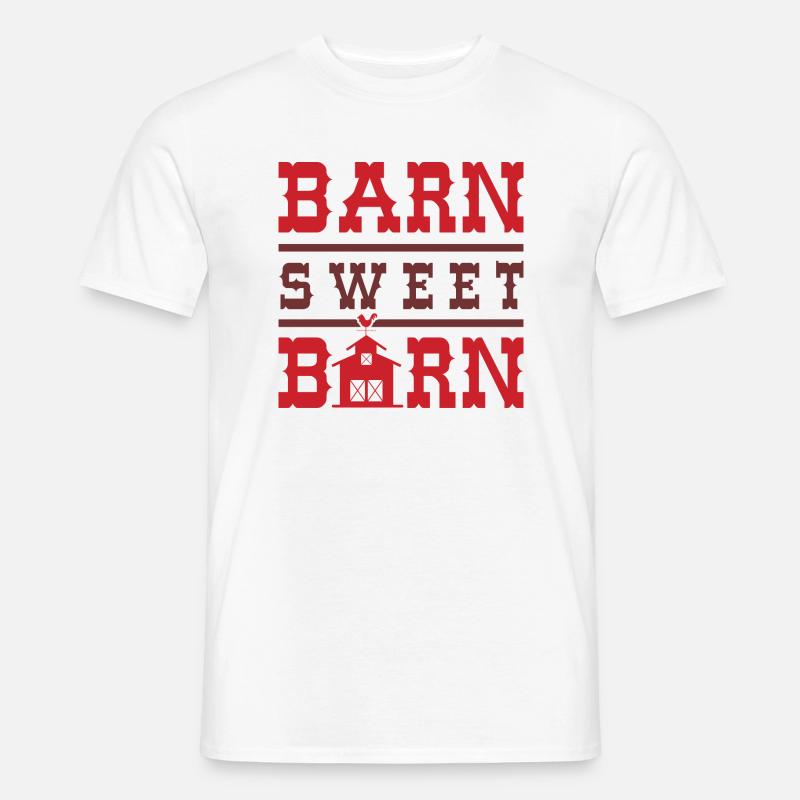 Barn Sweet Barn - Männer T-Shirt - Weiß