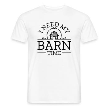 J’ai besoin de mon temps de grange - T-shirt homme - blanc - Devant - AI Model Male 178 dark (178cm)