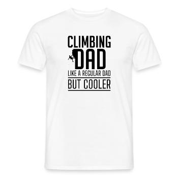 Kletterpapa wie ein normaler Vater, aber cooler - Männer T-Shirt - Weiß - Vorne - AI Model Male 178 dark (178cm)