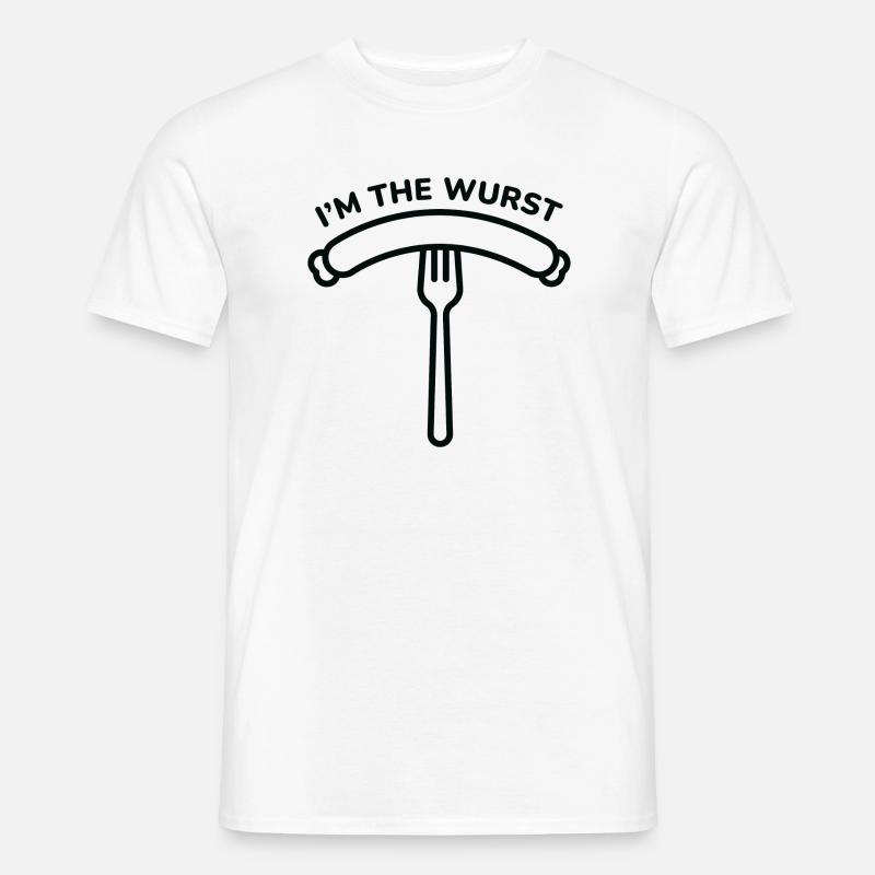 Ich bin die Wurst - Männer T-Shirt - Weiß