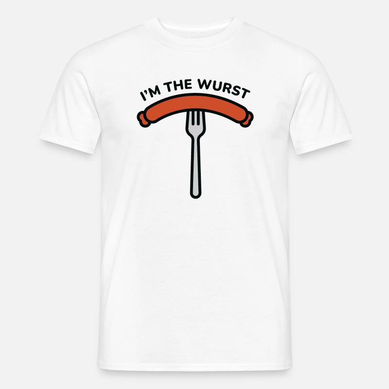 Ich bin die Wurst - Männer T-Shirt - Weiß