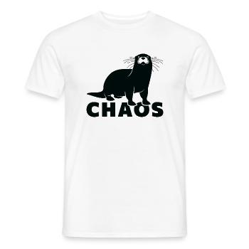 Chaos de la loutre - T-shirt homme - blanc - Devant - AI Model Male 178 dark (178cm)
