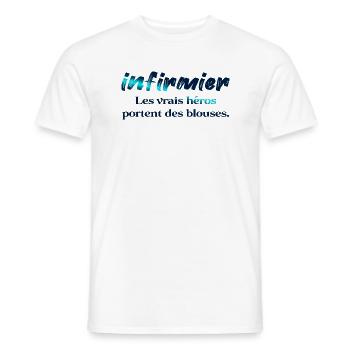 KRANKENSCHWESTER KRANKENSCHWESTER DOKTOR HUMOR DRÖLES C - Männer T-Shirt - Weiß - Vorne - AI Model Male 178 dark (178cm)