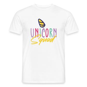 Lustiger Einhorn Spruch I Einhörner - Männer T-Shirt - Weiß - Vorne - AI Model Male 178 dark (178cm)