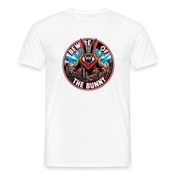 Attention à la catastrophe du lapin - T-shirt homme - blanc - Devant - AI Model Male 178 dark (178cm)