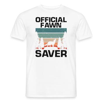 Conception de coyote pour les réacteurs de coyote - T-shirt homme - blanc - Devant - AI Model Male 178 dark (178cm)