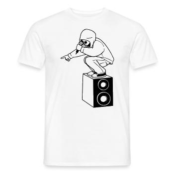 Rap Freestyle Contest Open Mic Hip Hop - Männer T-Shirt - Weiß - Vorne - AI Model Male 178 dark (178cm)