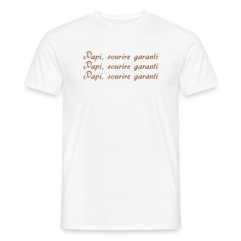 GRANDPA DAD GRANDPA HUMOR GRANDPA JOKE 5 - Men's T-Shirt - white - Front - AI Model Male 178 dark (178cm)
