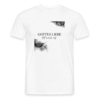 Gott Zitat - Männer T-Shirt - Weiß - Vorne - AI Model Male 178 dark (178cm)
