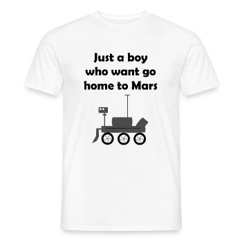 Die Mars Entdecker - Männer T-Shirt - Weiß - Vorne - AI Model Male 178 dark (178cm)