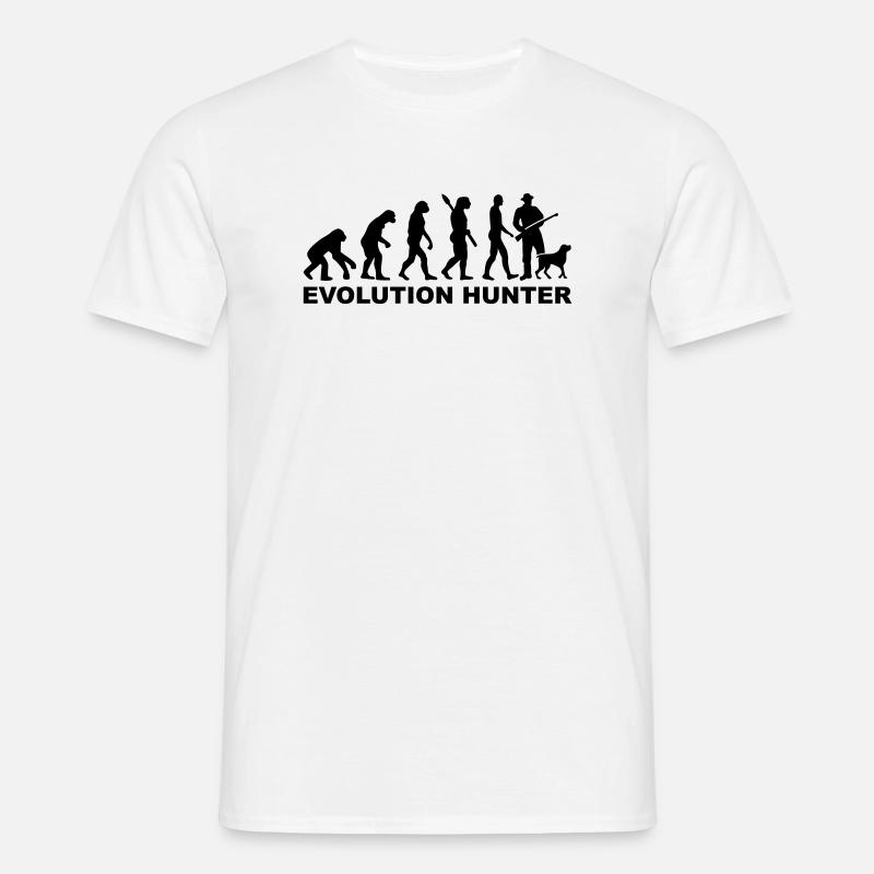 Evolution Hunter - T-shirt Homme - blanc