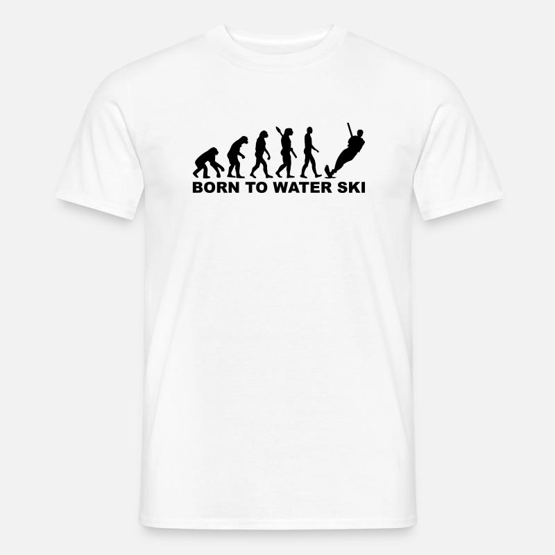 Wasserski - Männer T-Shirt - Weiß