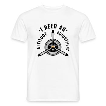 I Need An Altitude Adjustment - Men's T-Shirt - white - Front - AI Model Male 178 dark (178cm)