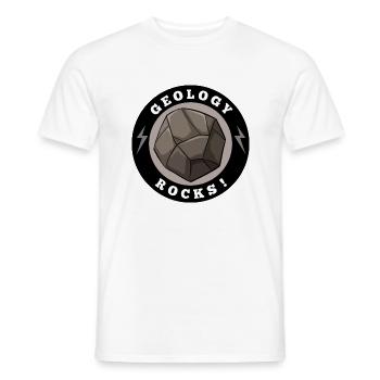 Géologie Rochers - T-shirt homme - blanc - Devant - AI Model Male 178 dark (178cm)