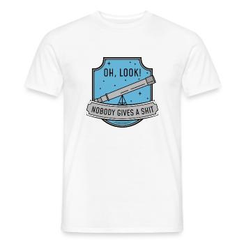 Nobody Gives A Shit - Men's T-Shirt - white - Front - AI Model Male 178 dark (178cm)
