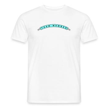 Team Member - Men's T-Shirt - white - Front - AI Model Male 178 dark (178cm)