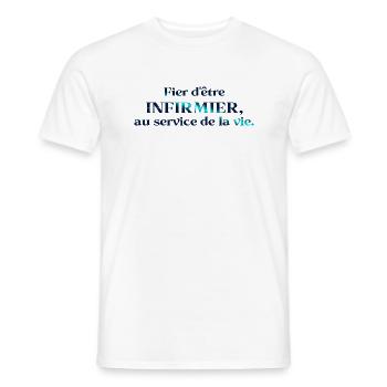 NURSE NURSE DOCTOR HUMOR DRÖLES B - Men's T-Shirt - white - Front - AI Model Male 178 dark (178cm)