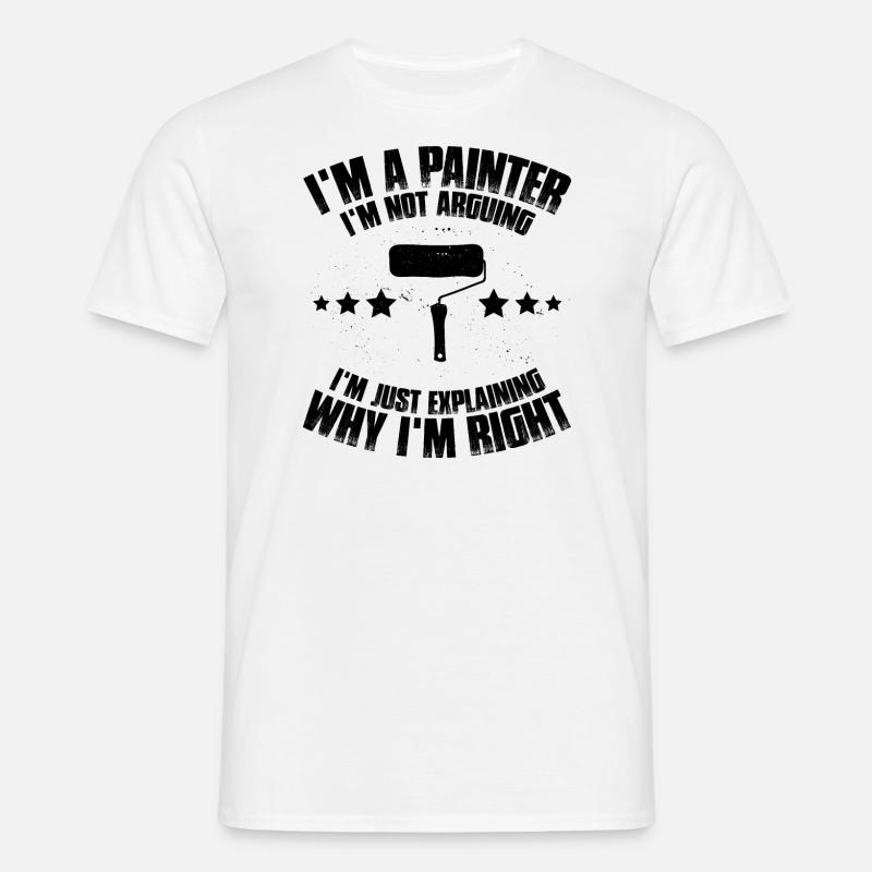Painter and Painter Painter Painter Painting - Men's T-Shirt - white