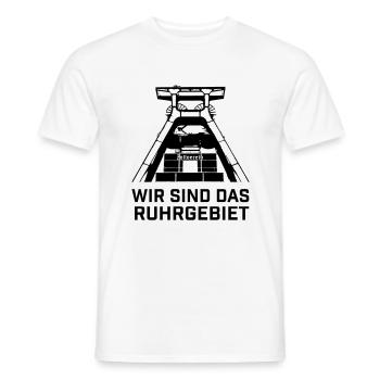 Wir sind das Ruhrgebiet - Männer T-Shirt - Weiß - Vorne - AI Model Male 178 dark (178cm)