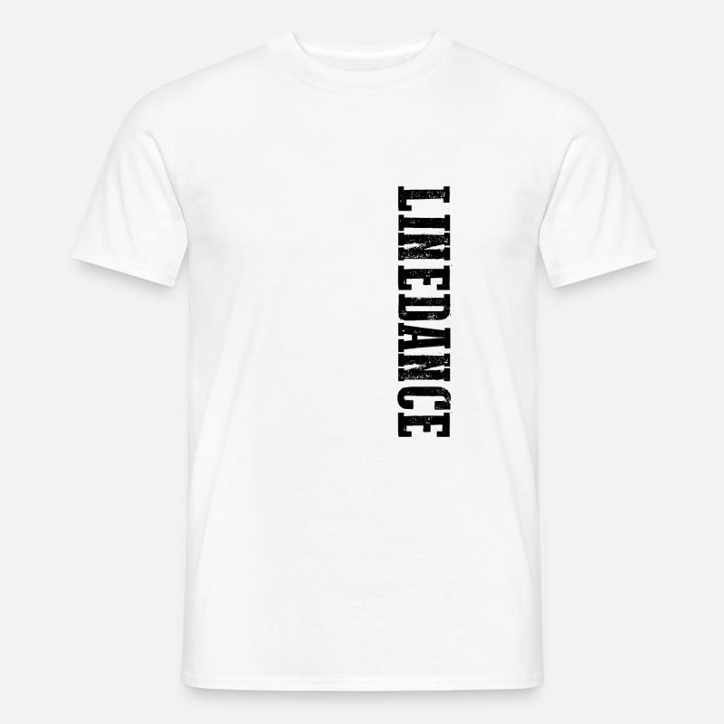 Linedance Line Dance Paartanz Westerntanz Geschenk - Männer T-Shirt - Weiß