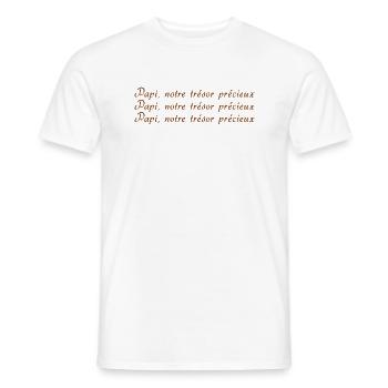 GRANDPA DAD GRANDPA HUMOR GRANDPA JOKE 6 - Men's T-Shirt - white - Front - AI Model Male 178 dark (178cm)