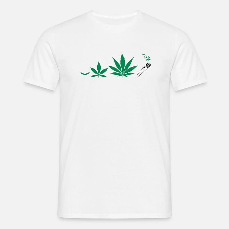 Cannabis development - Männer T-Shirt - Weiß