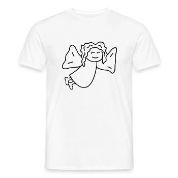 Engel - Männer T-Shirt - Weiß - Vorne - AI Model Male 178 dark (178cm)