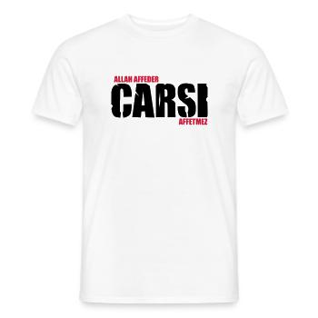 carsi - T-shirt homme - blanc - Devant - AI Model Male 178 dark (178cm)