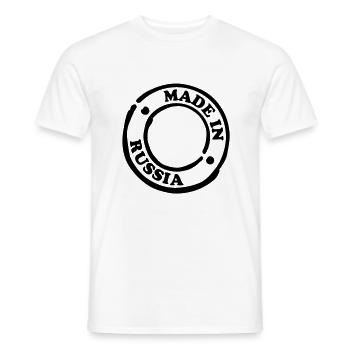 made_in_russia__f1 - T-shirt homme - blanc - Devant - AI Model Male 178 dark (178cm)