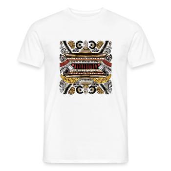 Afrikanische Folklore - Männer T-Shirt - Weiß - Vorne - AI Model Male 178 dark (178cm)