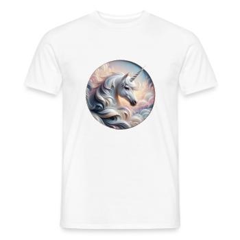 Licorne magique et enchanteresse - T-shirt homme - blanc - Devant - AI Model Male 178 dark (178cm)