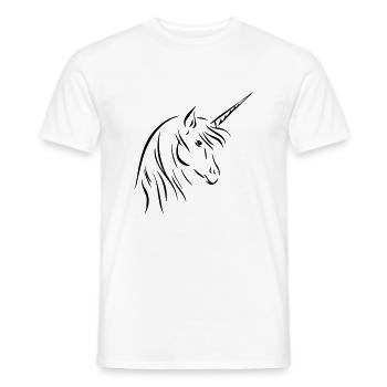 unicorn - Männer T-Shirt - Weiß - Vorne - AI Model Male 178 dark (178cm)
