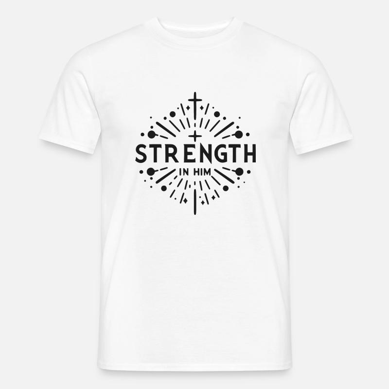 Kraft in Ihm - Männer T-Shirt - Weiß