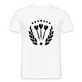 fléchettes - T-shirt homme - blanc - Devant - AI Model Male 178 dark (178cm)