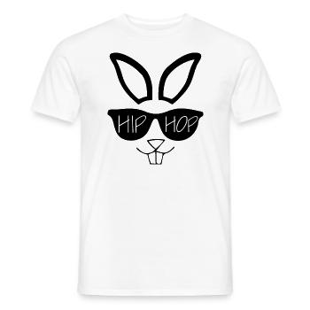 Lapin de Pâques Hip Hop - T-shirt homme - blanc - Devant - AI Model Male 178 dark (178cm)