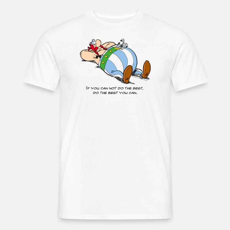Asterix & Obelix - If You Can Not Do Best - T-shirt uomo - bianco