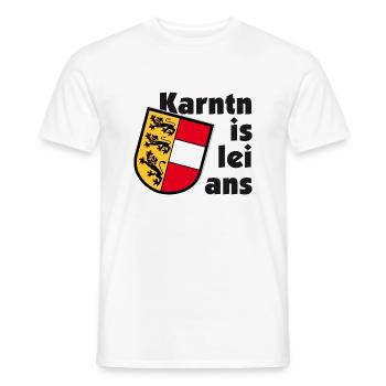 Karntn is lei ans Dialekt Geschenk Wappen Shirt - Männer T-Shirt - Weiß - Vorne - AI Model Male 178 dark (178cm)