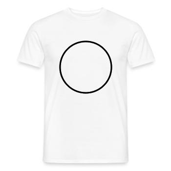 Forme / Symbole / Rond / Custom / Personnaliser - T-shirt homme - blanc - Devant - AI Model Male 178 dark (178cm)