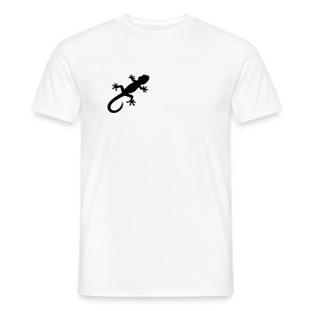 Gecko - Männer T-Shirt - Weiß - Vorne - AI Model Male 178 dark (178cm)