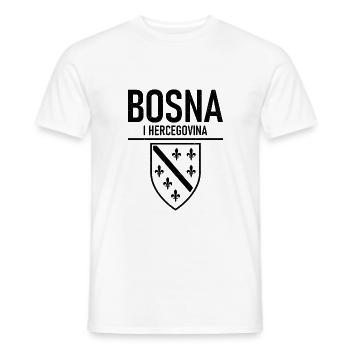 Bosna I Hercegovina Home Armoiries - T-shirt homme - blanc - Devant - AI Model Male 178 dark (178cm)